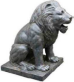 ANIMAL STATUE | LION SITTING 130H x 138W x 71D CM LSXXL