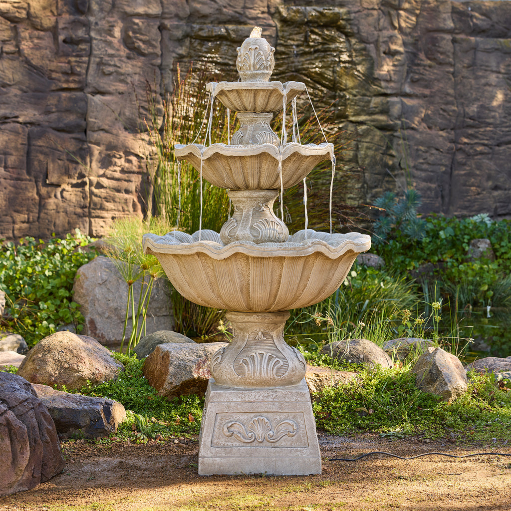 Fleur Fountain Stone - SM2519-STONE
