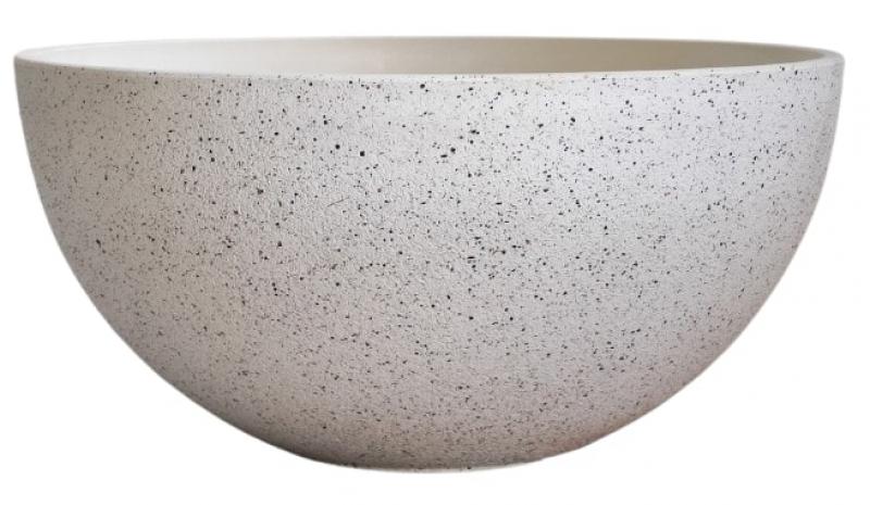 Planter | Bowl White Terrazzo Look  80 x 37cm BA4173