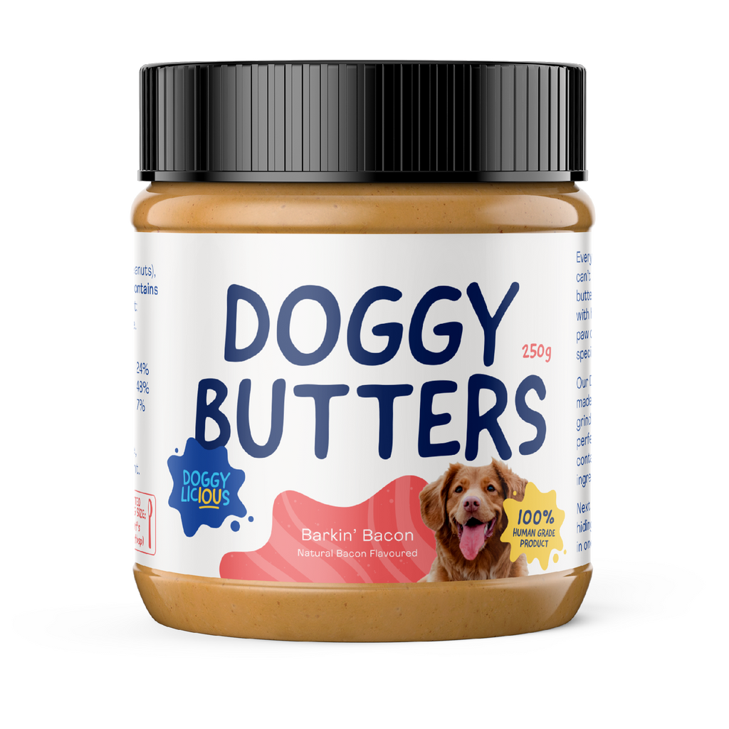 DOGGYLICIOUS BARKIN BACON BUTTER 250G
