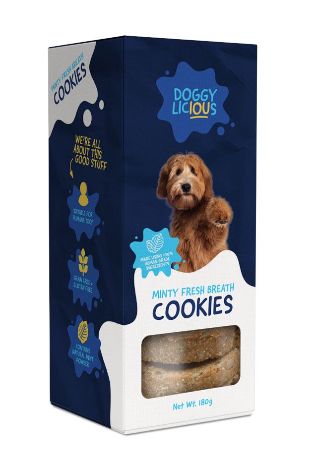 Doggylicious Minty Fresh Cookies (180g)