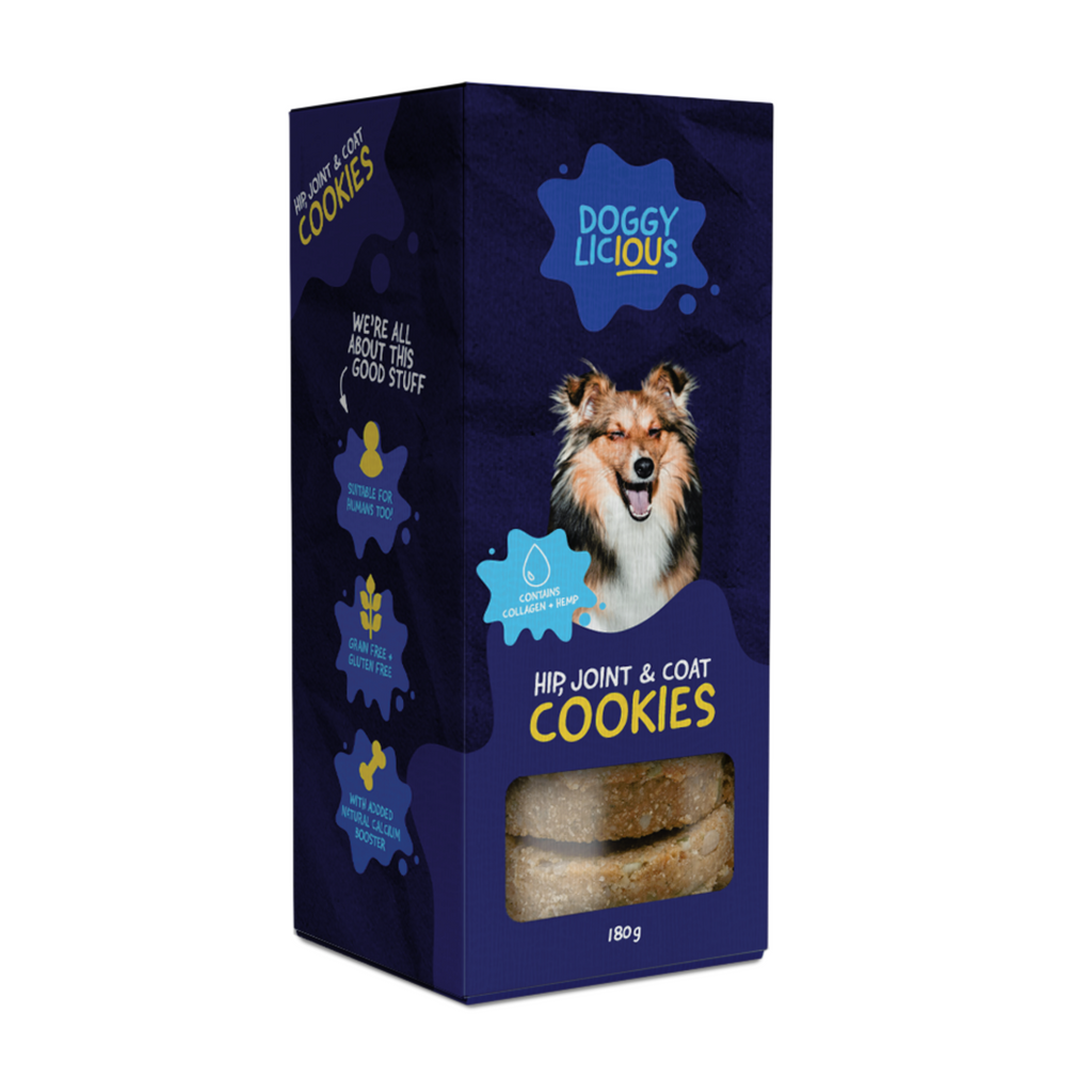 Doggylicious Hip, Joint & Coat Cookies (180g)